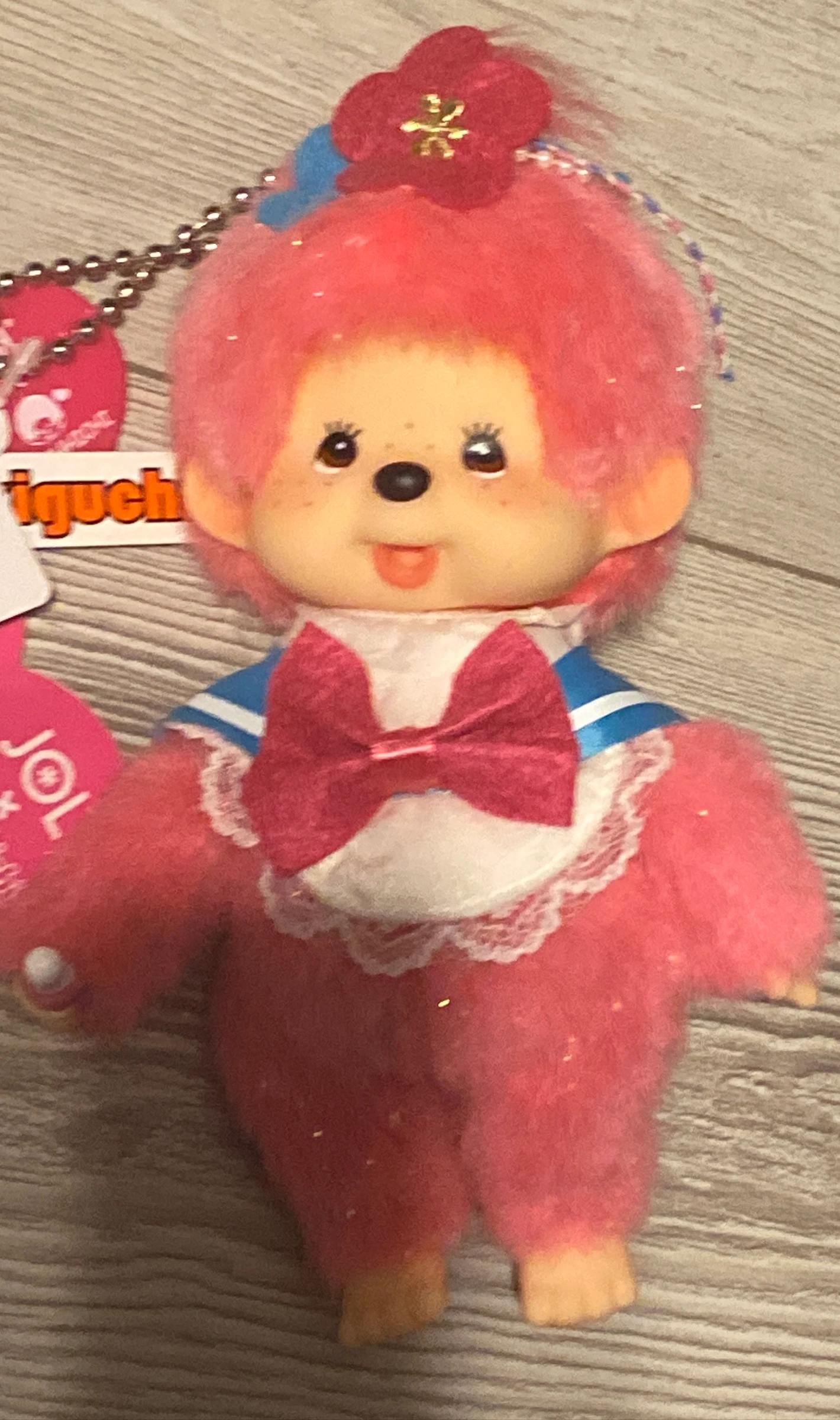 🌸✨ 🌸 Monchhichi x JOL -  Rose Pailleté – Neuf avec Étiquettes – Import Japon - Rare ✨ – photo 2